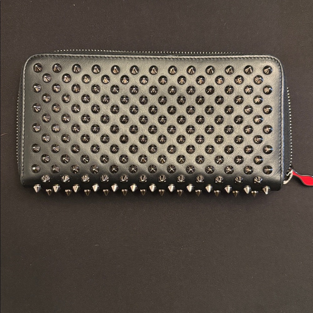 Christian Louboutin Black Studded Black Wallet- GOOD condition